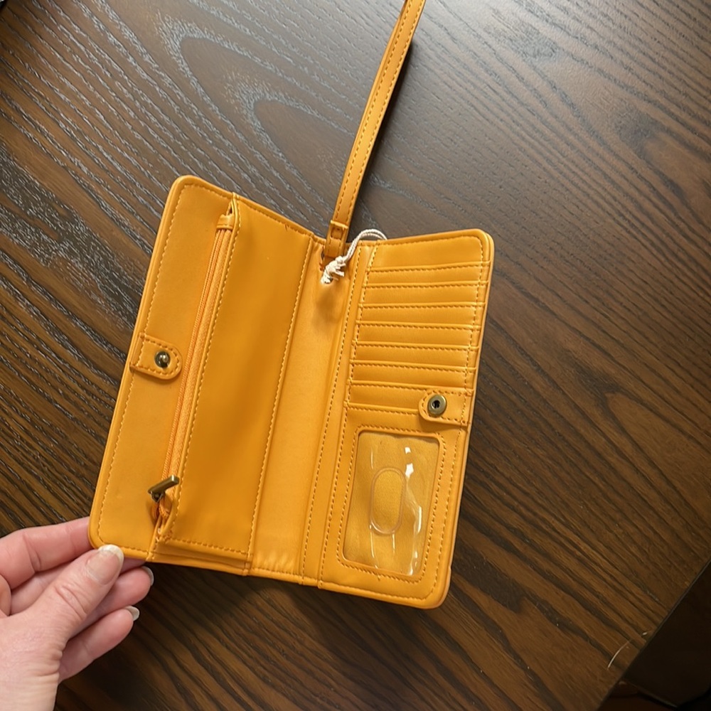 Universal Thread Mustard Yellow Wristlet Clutch - Picture 4 of 5